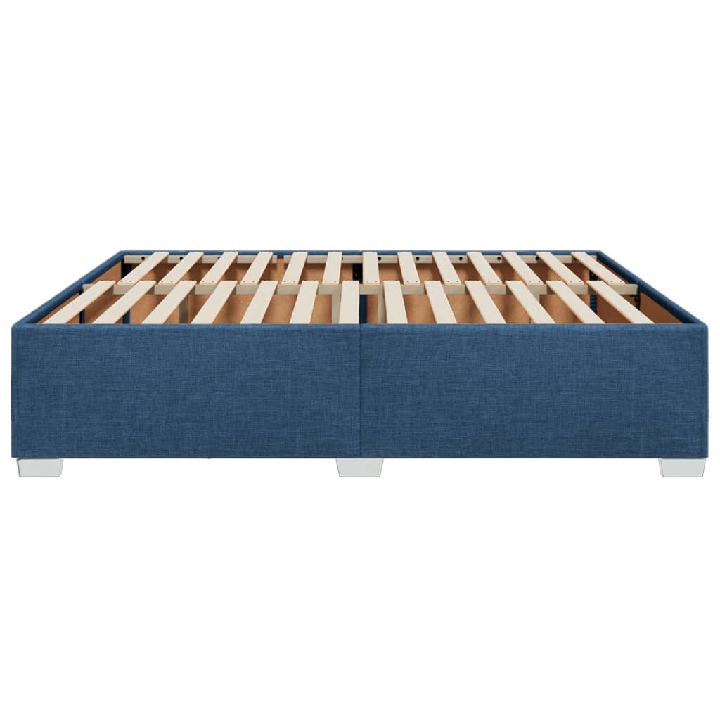Bedframe zonder matras stof blauw 200x200 cm is nu te koop bij PeponiXL, paradijselijk wonen!