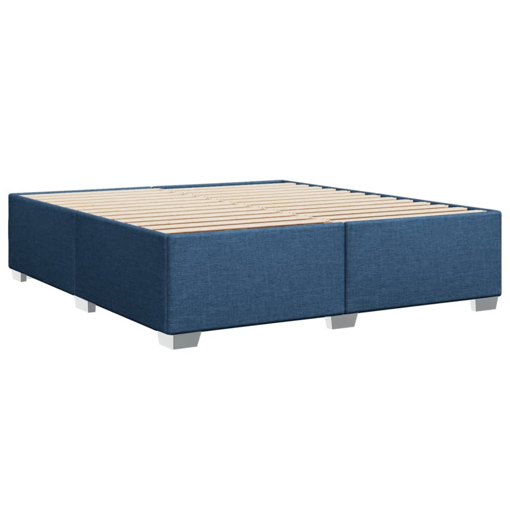 Bedframe zonder matras stof blauw 200x200 cm is nu te koop bij PeponiXL, paradijselijk wonen!