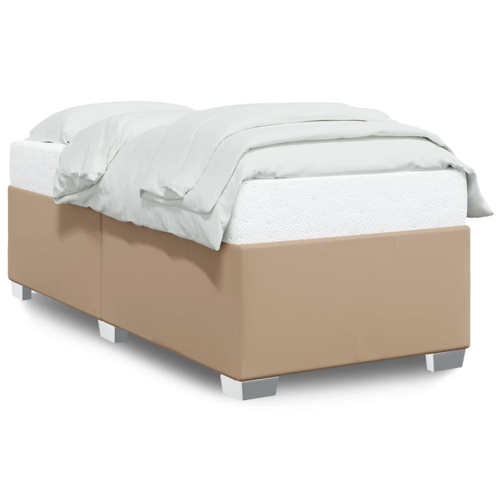 Bedframe kunstleer cappuccinokleurig 80x200 cm is nu te koop bij PeponiXL, paradijselijk wonen!
