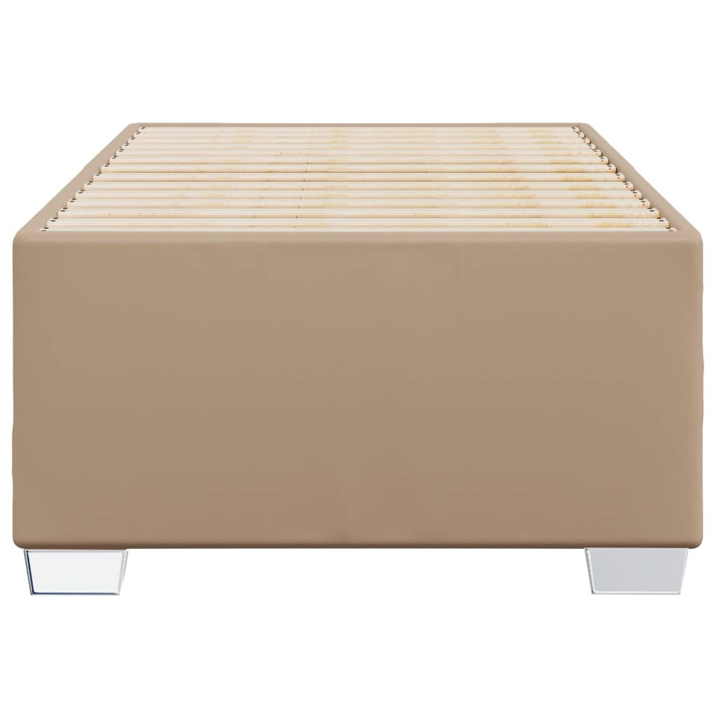 Bedframe kunstleer cappuccinokleurig 80x200 cm is nu te koop bij PeponiXL, paradijselijk wonen!