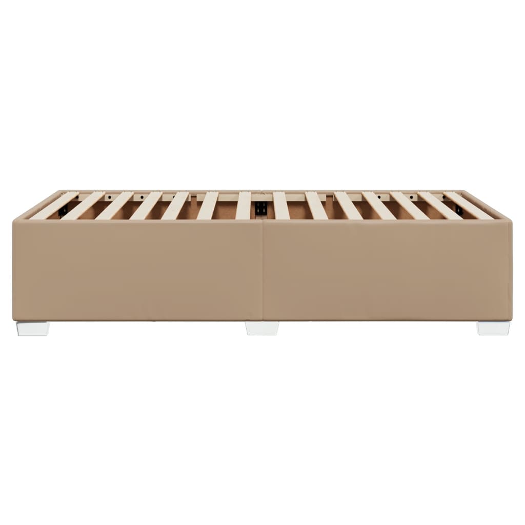 Bedframe kunstleer cappuccinokleurig 80x200 cm is nu te koop bij PeponiXL, paradijselijk wonen!