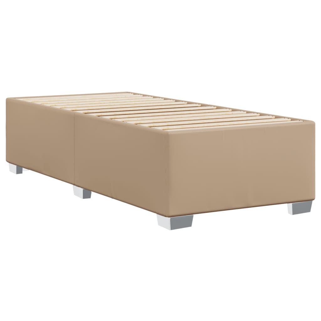Bedframe kunstleer cappuccinokleurig 80x200 cm is nu te koop bij PeponiXL, paradijselijk wonen!