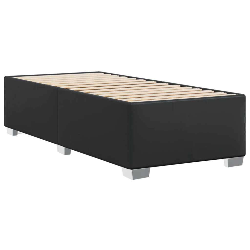 Bedframe kunstleer zwart 90x190 cm is nu te koop bij PeponiXL, paradijselijk wonen!