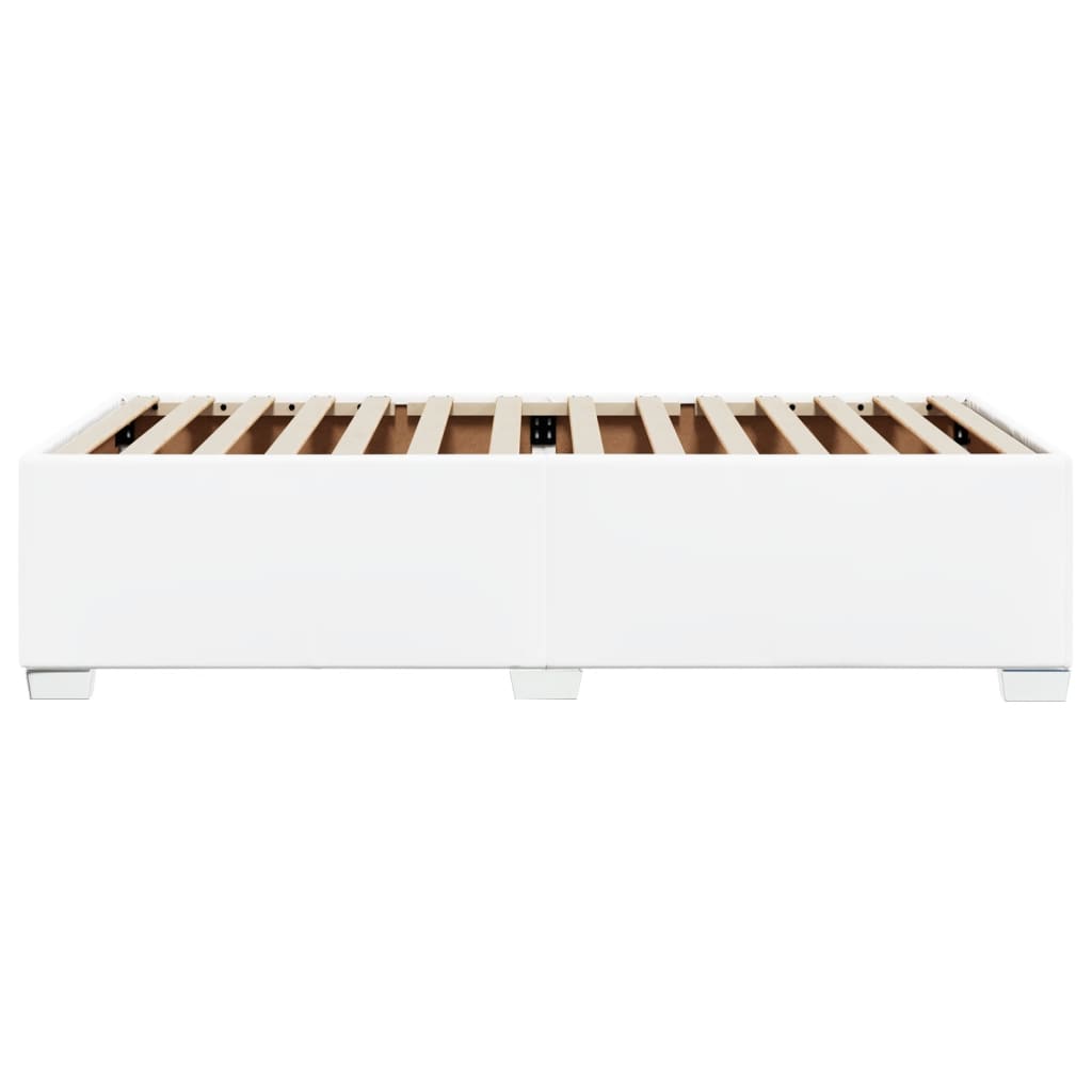 Bedframe kunstleer wit 90x190 cm is nu te koop bij PeponiXL, paradijselijk wonen!