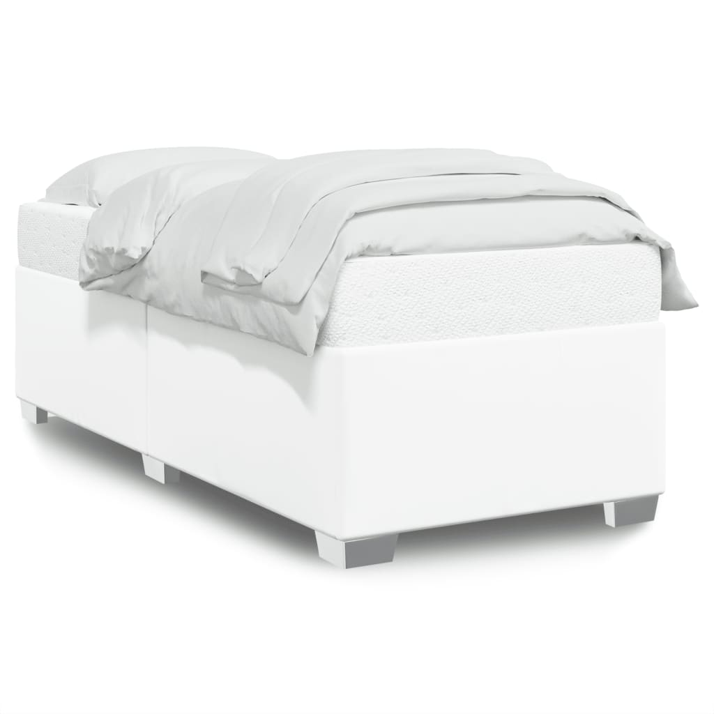 Bedframe kunstleer wit 90x190 cm is nu te koop bij PeponiXL, paradijselijk wonen!