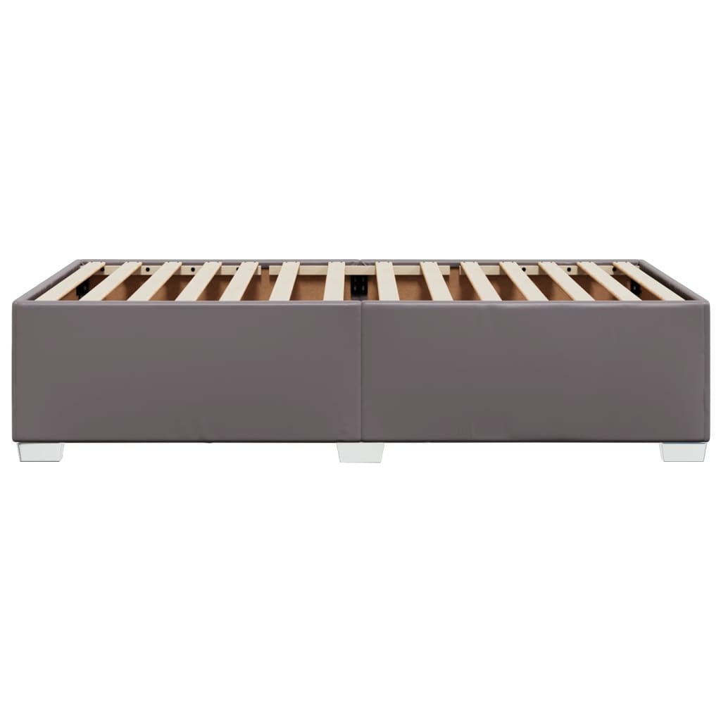 Bedframe kunstleer grijs 90x190 cm is nu te koop bij PeponiXL, paradijselijk wonen!