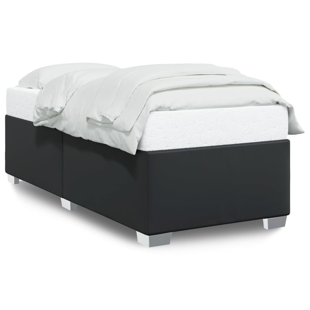 Bedframe kunstleer zwart 90x200 cm is nu te koop bij PeponiXL, paradijselijk wonen!