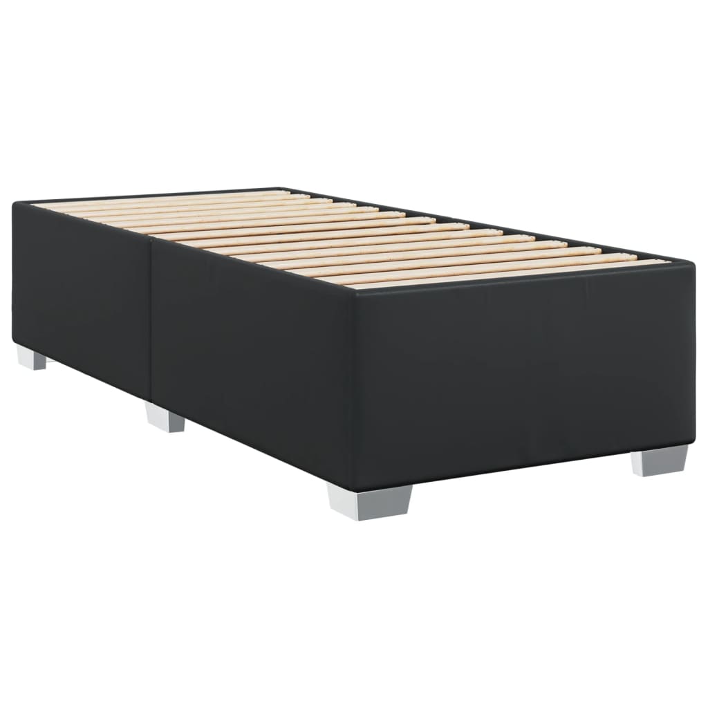 Bedframe kunstleer zwart 90x200 cm is nu te koop bij PeponiXL, paradijselijk wonen!