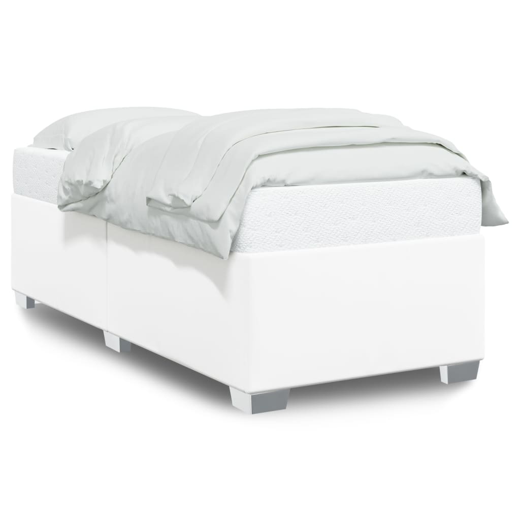 Bedframe kunstleer wit 100x200 cm is nu te koop bij PeponiXL, paradijselijk wonen!