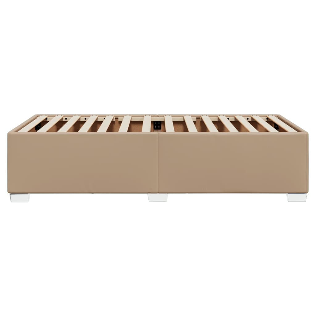 Bedframe kunstleer cappuccinokleurig 100x200 cm is nu te koop bij PeponiXL, paradijselijk wonen!
