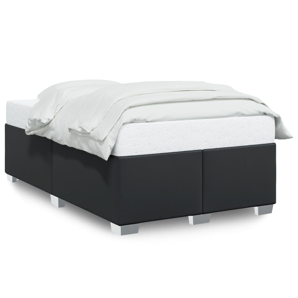 Bedframe zonder matras 120x190 cm kunstleer zwart is nu te koop bij PeponiXL, paradijselijk wonen!