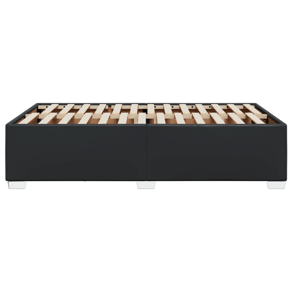 Bedframe zonder matras 120x190 cm kunstleer zwart is nu te koop bij PeponiXL, paradijselijk wonen!