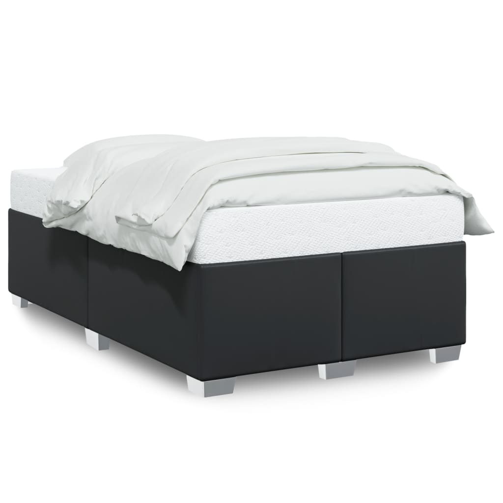 Bedframe zonder matras 120x190 cm kunstleer zwart is nu te koop bij PeponiXL, paradijselijk wonen!