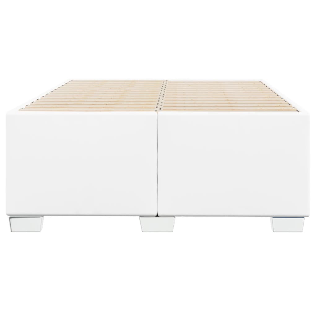 Bedframe zonder matras 120x190 cm kunstleer wit is nu te koop bij PeponiXL, paradijselijk wonen!
