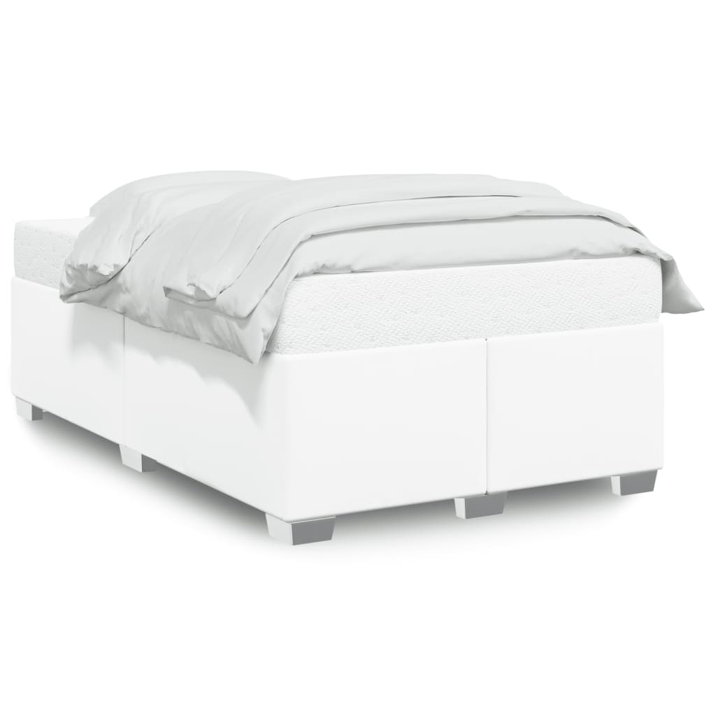 Bedframe zonder matras 120x190 cm kunstleer wit is nu te koop bij PeponiXL, paradijselijk wonen!