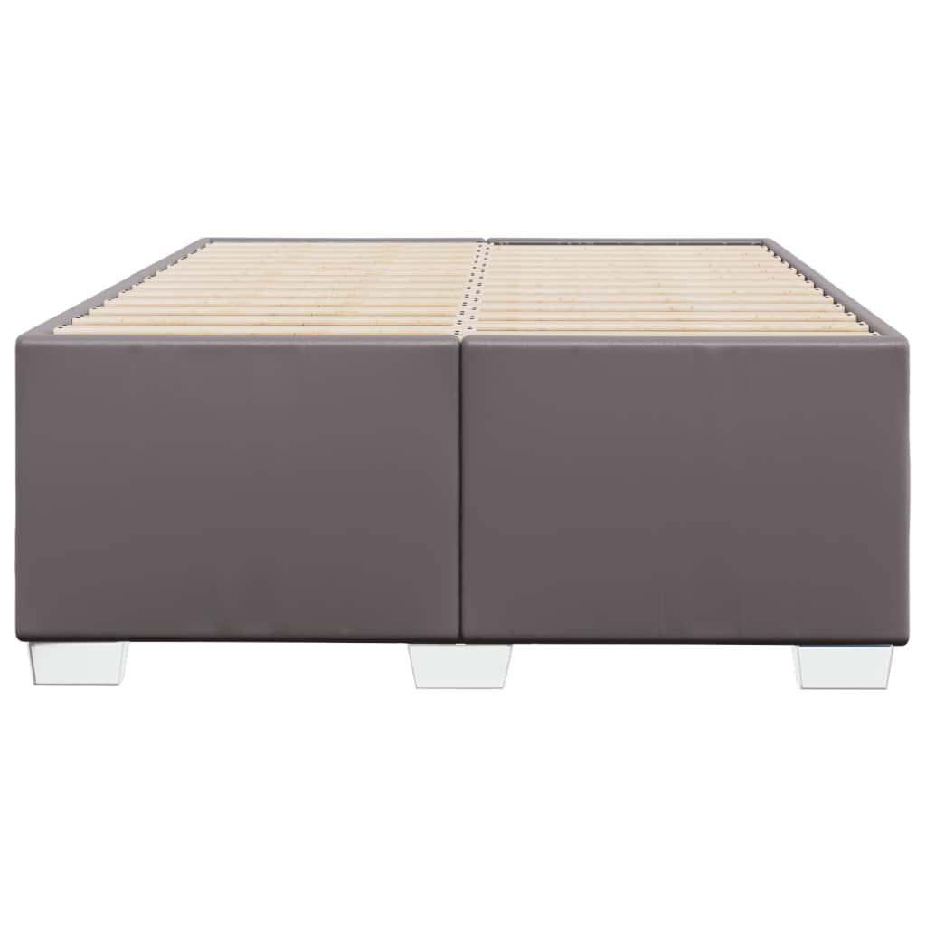 Bedframe zonder matras 120x190 cm kunstleer grijs is nu te koop bij PeponiXL, paradijselijk wonen!