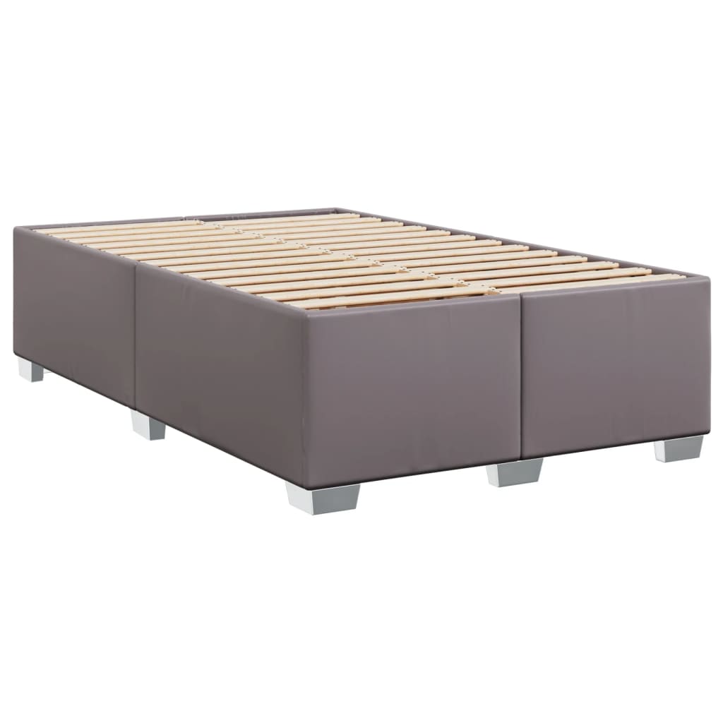 Bedframe kunstleer grijs 120x200 cm is nu te koop bij PeponiXL, paradijselijk wonen!