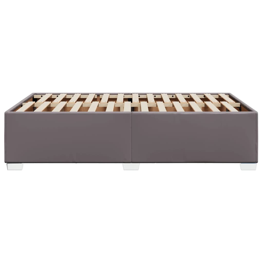 Bedframe kunstleer grijs 120x200 cm is nu te koop bij PeponiXL, paradijselijk wonen!