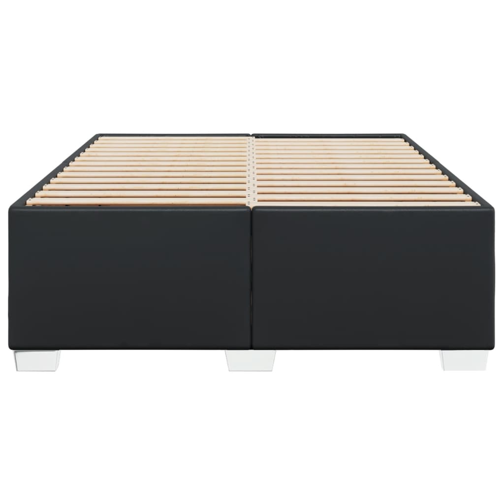 Bedframe kunstleer zwart 140x190 cm is nu te koop bij PeponiXL, paradijselijk wonen!
