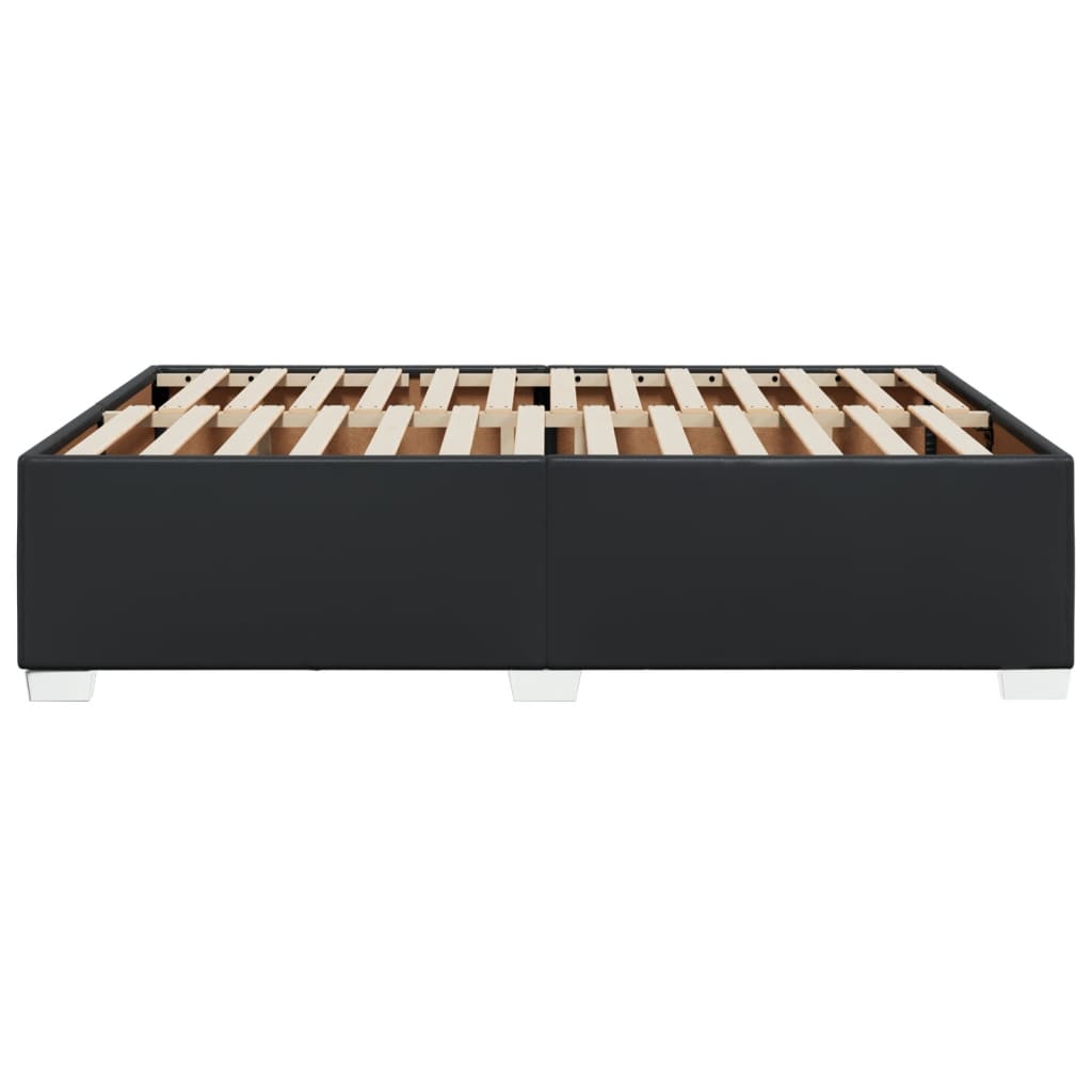 Bedframe kunstleer zwart 140x190 cm is nu te koop bij PeponiXL, paradijselijk wonen!