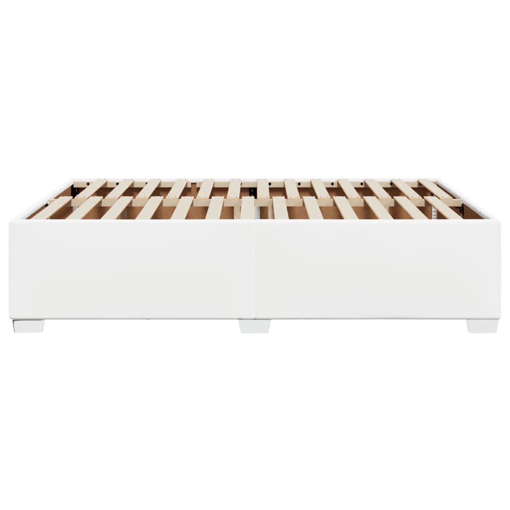 Bedframe kunstleer wit 140x190 cm is nu te koop bij PeponiXL, paradijselijk wonen!