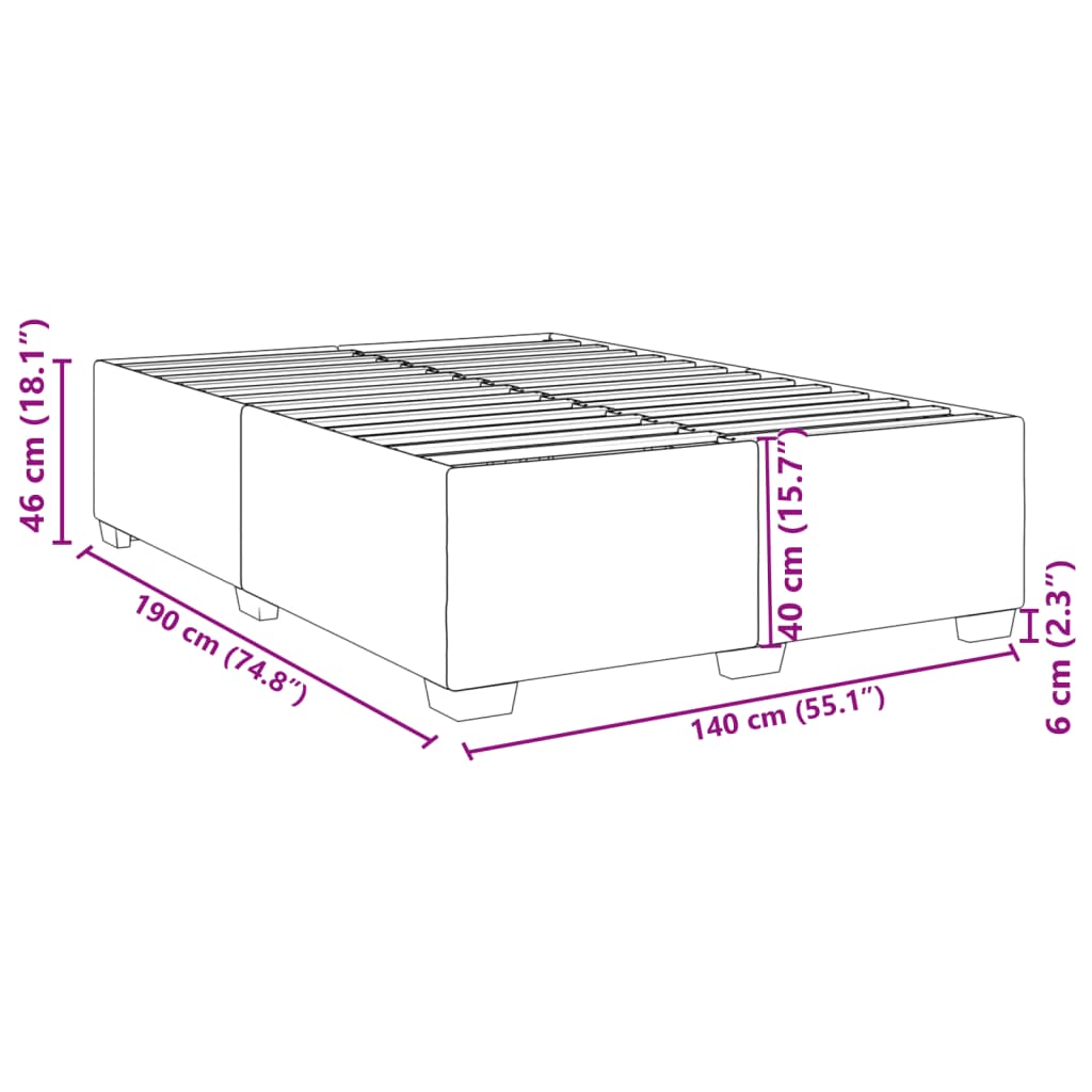 Bedframe kunstleer wit 140x190 cm is nu te koop bij PeponiXL, paradijselijk wonen!
