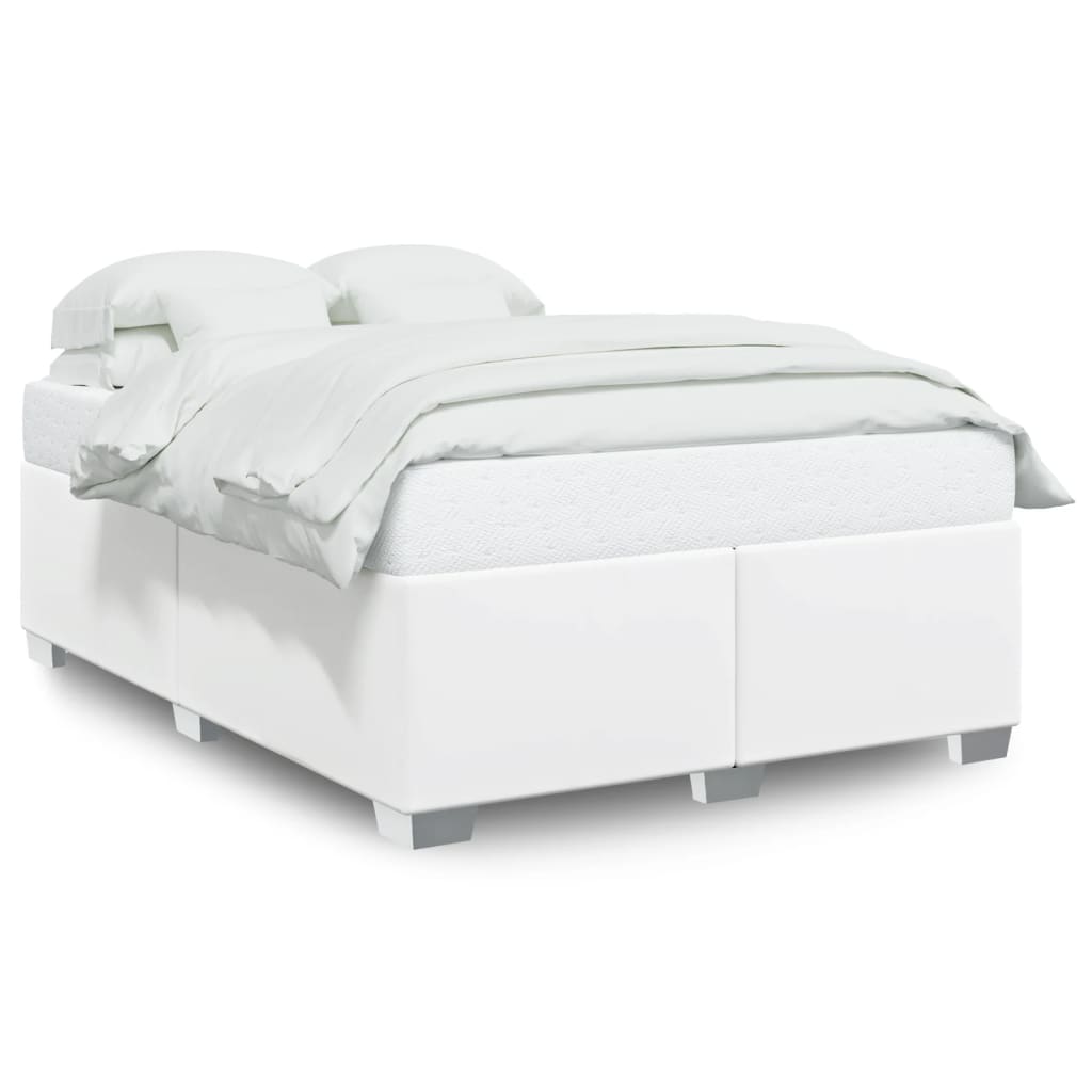 Bedframe kunstleer wit 140x190 cm is nu te koop bij PeponiXL, paradijselijk wonen!