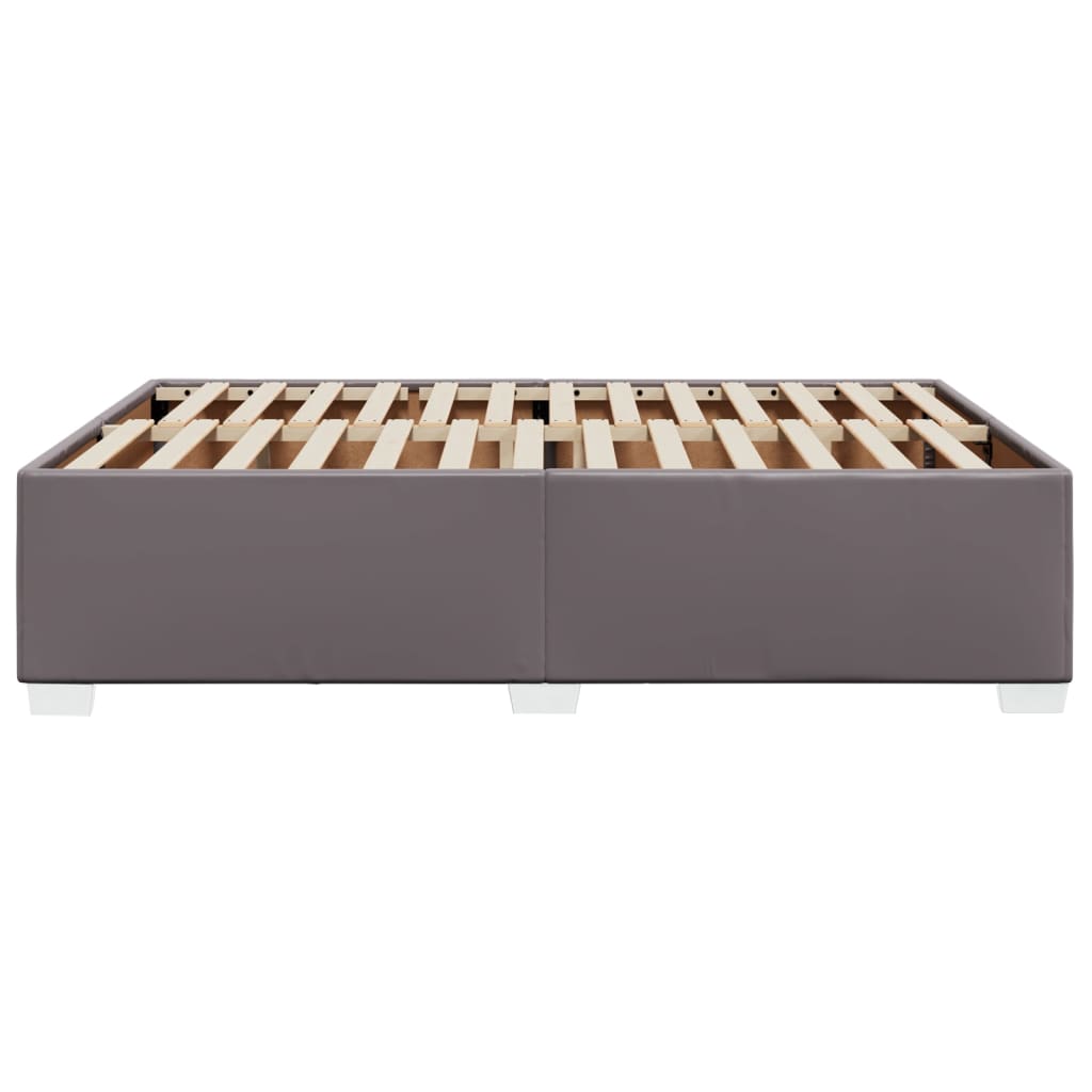 Bedframe kunstleer grijs 140x190 cm is nu te koop bij PeponiXL, paradijselijk wonen!