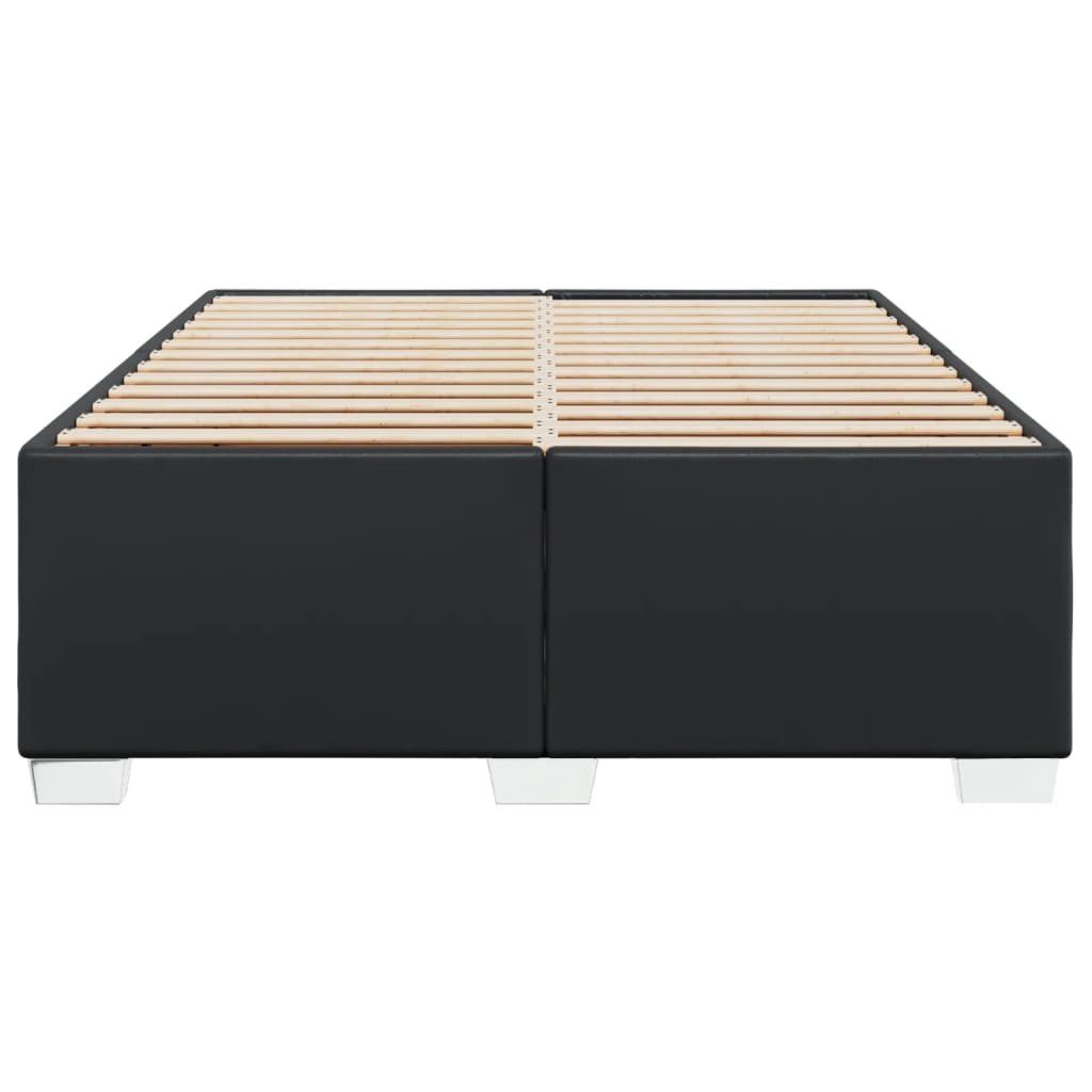 Bedframe kunstleer zwart 140x200 cm is nu te koop bij PeponiXL, paradijselijk wonen!