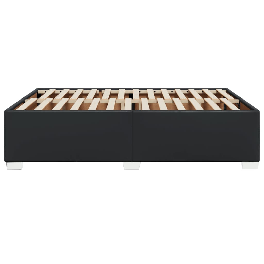 Bedframe kunstleer zwart 140x200 cm is nu te koop bij PeponiXL, paradijselijk wonen!