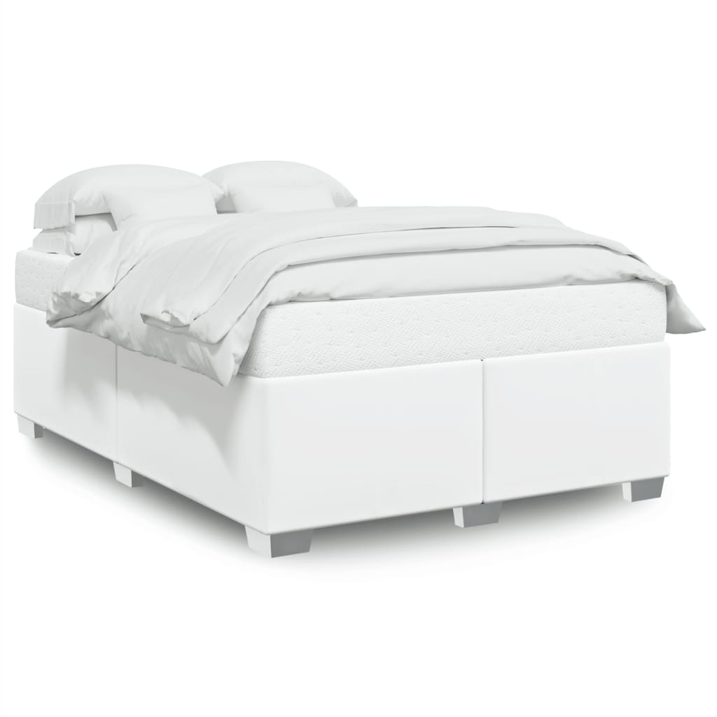 Bedframe kunstleer wit 140x200 cm is nu te koop bij PeponiXL, paradijselijk wonen!