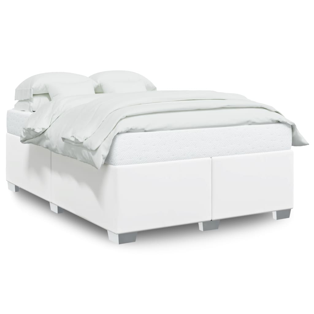 Bedframe kunstleer wit 140x200 cm is nu te koop bij PeponiXL, paradijselijk wonen!