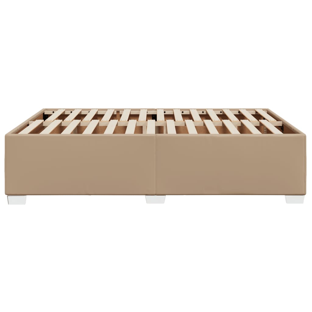 Bedframe kunstleer cappuccinokleurig 140x200 cm is nu te koop bij PeponiXL, paradijselijk wonen!