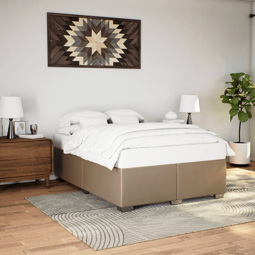 Bedframe kunstleer cappuccinokleurig 160x200 cm is nu te koop bij PeponiXL, paradijselijk wonen!