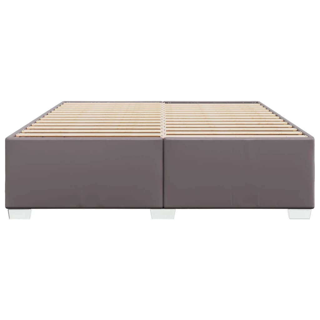 Bedframe kunstleer grijs 180x200 cm is nu te koop bij PeponiXL, paradijselijk wonen!
