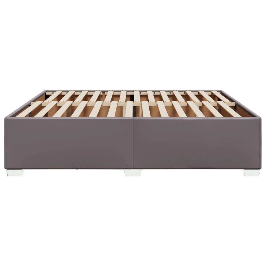 Bedframe kunstleer grijs 180x200 cm is nu te koop bij PeponiXL, paradijselijk wonen!