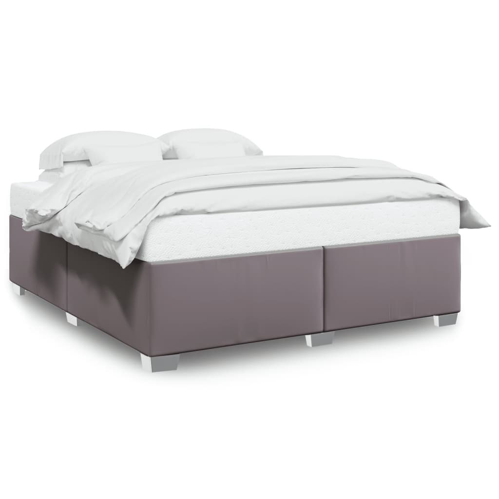Bedframe kunstleer grijs 180x200 cm is nu te koop bij PeponiXL, paradijselijk wonen!