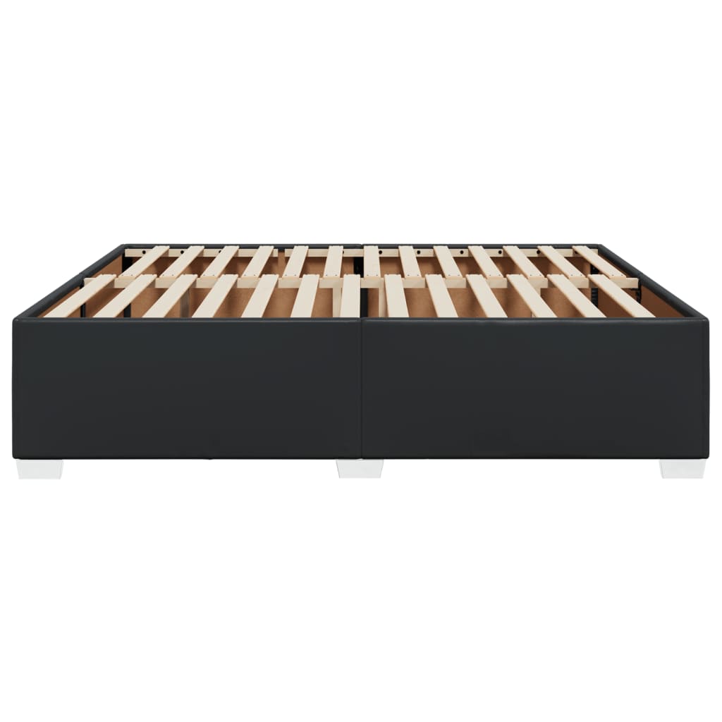 Bedframe kunstleer zwart 200x200 cm is nu te koop bij PeponiXL, paradijselijk wonen!