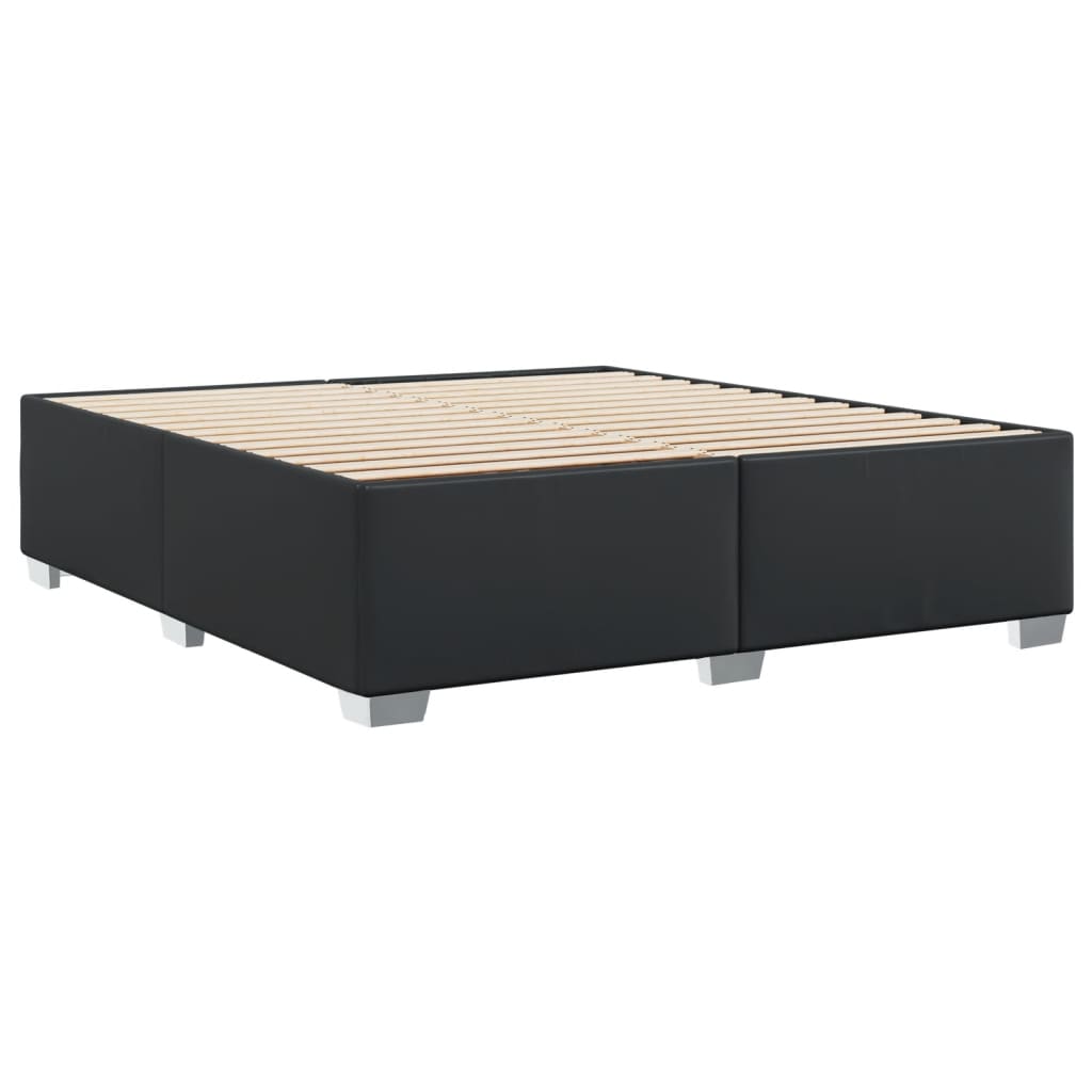 Bedframe kunstleer zwart 200x200 cm is nu te koop bij PeponiXL, paradijselijk wonen!