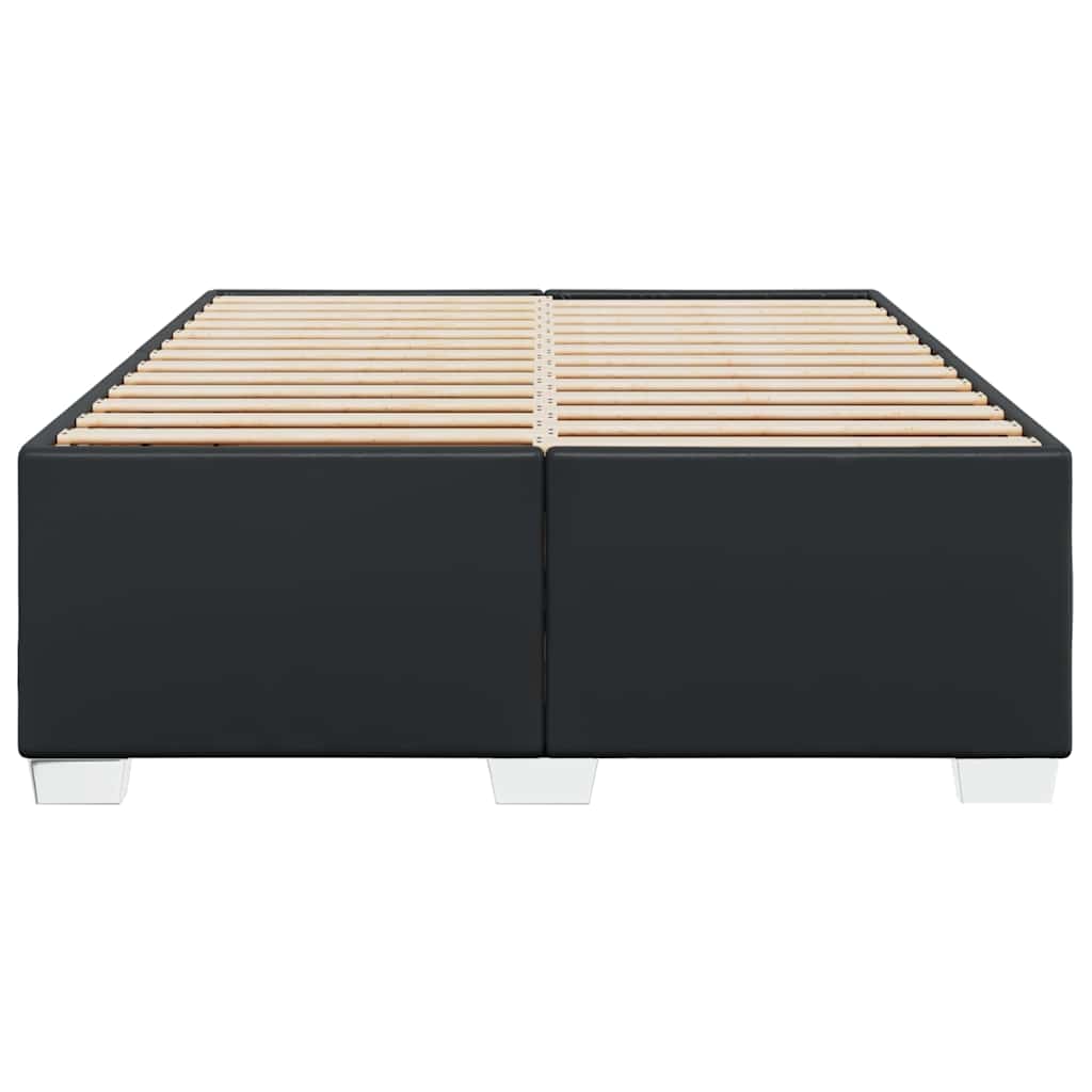 Bedframe zonder matras Zwart Volledig Kunstleer is nu te koop bij PeponiXL, paradijselijk wonen!