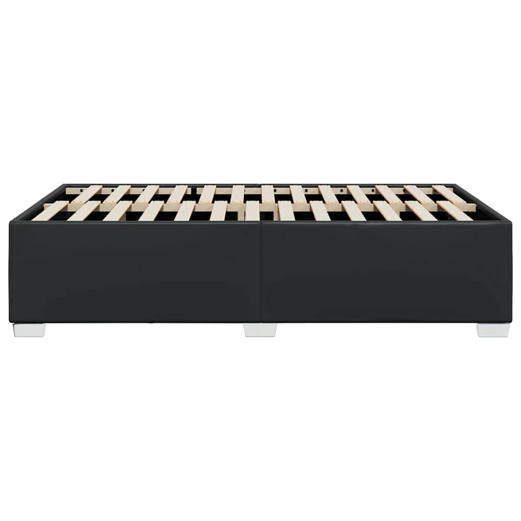 Bedframe zonder matras Zwart Volledig Kunstleer is nu te koop bij PeponiXL, paradijselijk wonen!