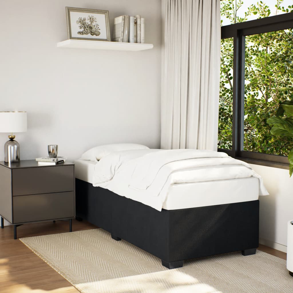 Bedframe fluweel zwart 90x190 cm is nu te koop bij PeponiXL, paradijselijk wonen!
