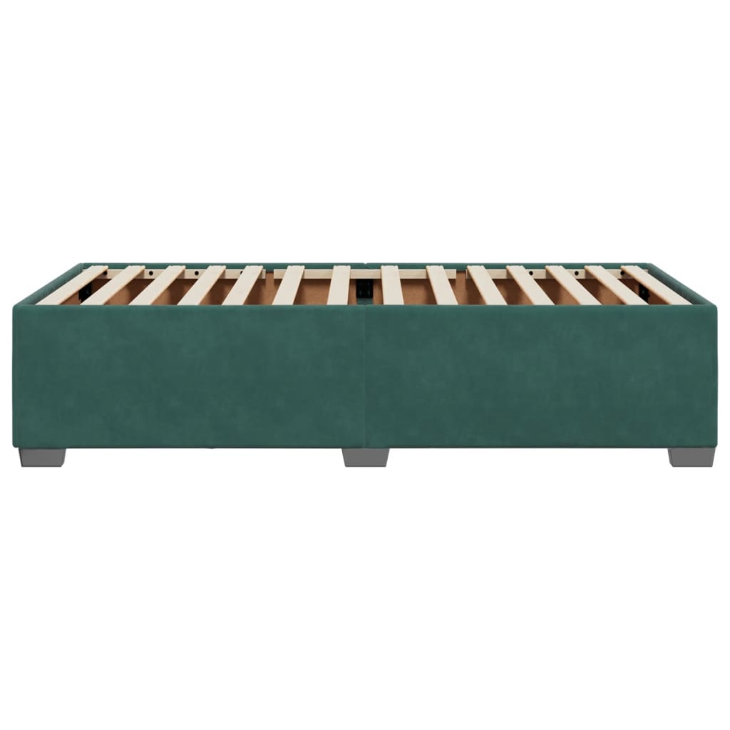 Bedframe zonder matras 90x190 cm fluweel donkergroen is nu te koop bij PeponiXL, paradijselijk wonen!