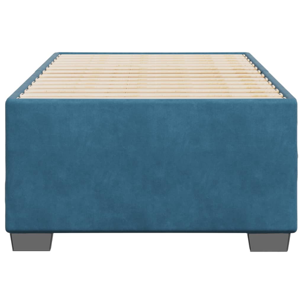 Bedframe fluweel blauw 90x200 cm is nu te koop bij PeponiXL, paradijselijk wonen!