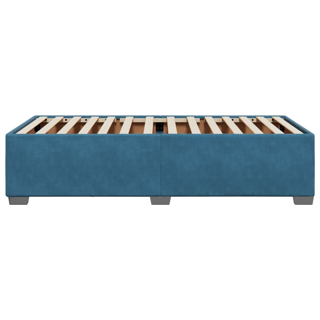 Bedframe fluweel blauw 90x200 cm is nu te koop bij PeponiXL, paradijselijk wonen!