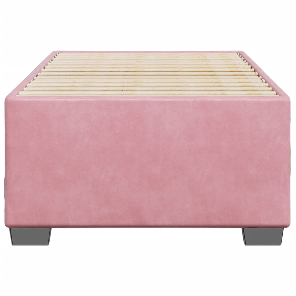 Bedframe fluweel roze 90x200 cm is nu te koop bij PeponiXL, paradijselijk wonen!