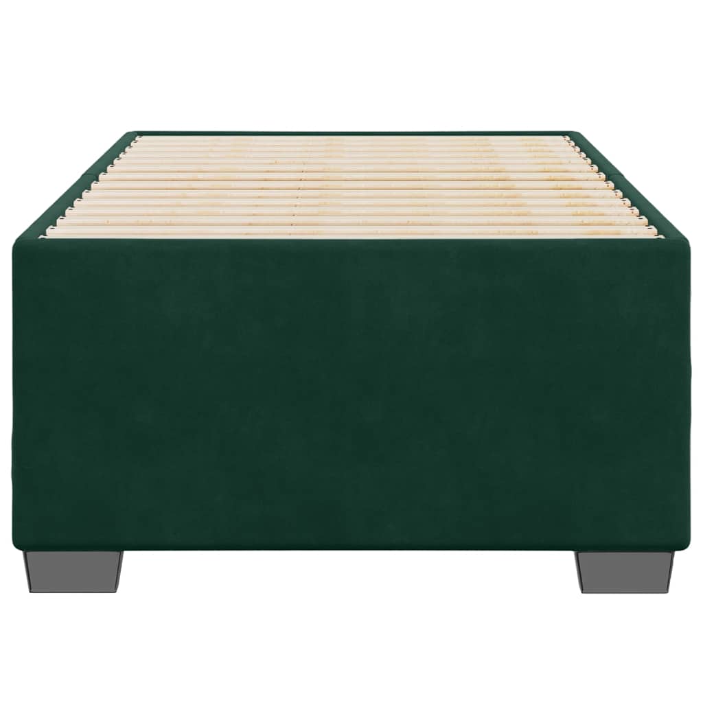 Bedframe zonder matras 100x200 cm fluweel donkergroen is nu te koop bij PeponiXL, paradijselijk wonen!