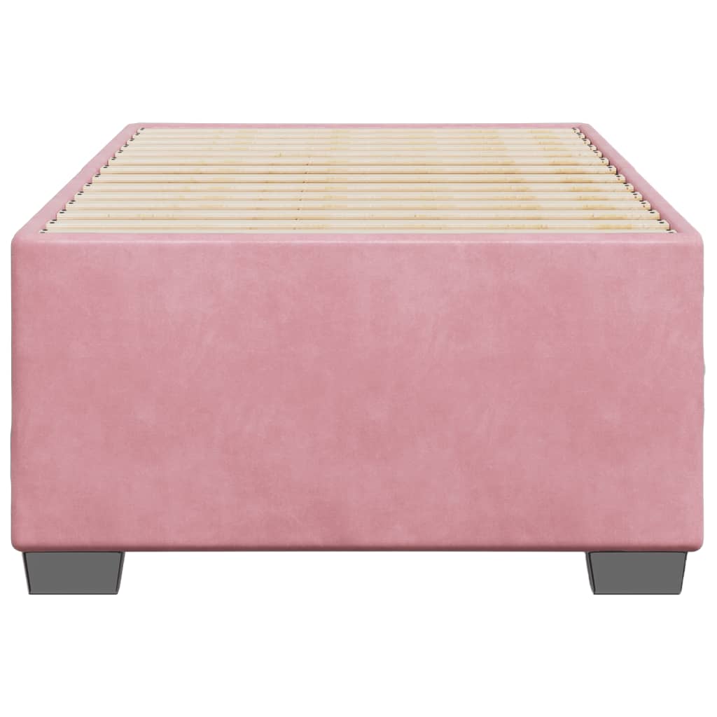 Bedframe fluweel roze 100x200 cm is nu te koop bij PeponiXL, paradijselijk wonen!