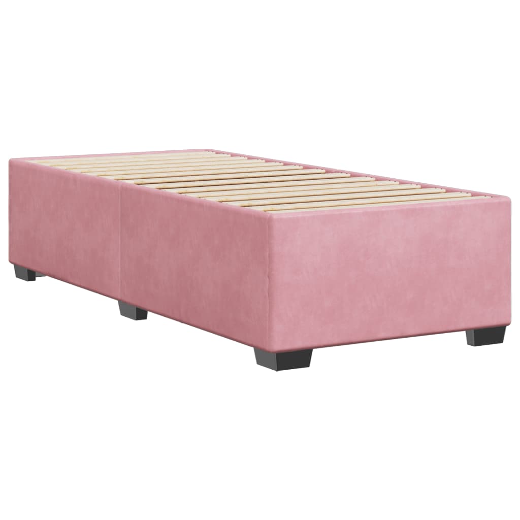 Bedframe fluweel roze 100x200 cm is nu te koop bij PeponiXL, paradijselijk wonen!