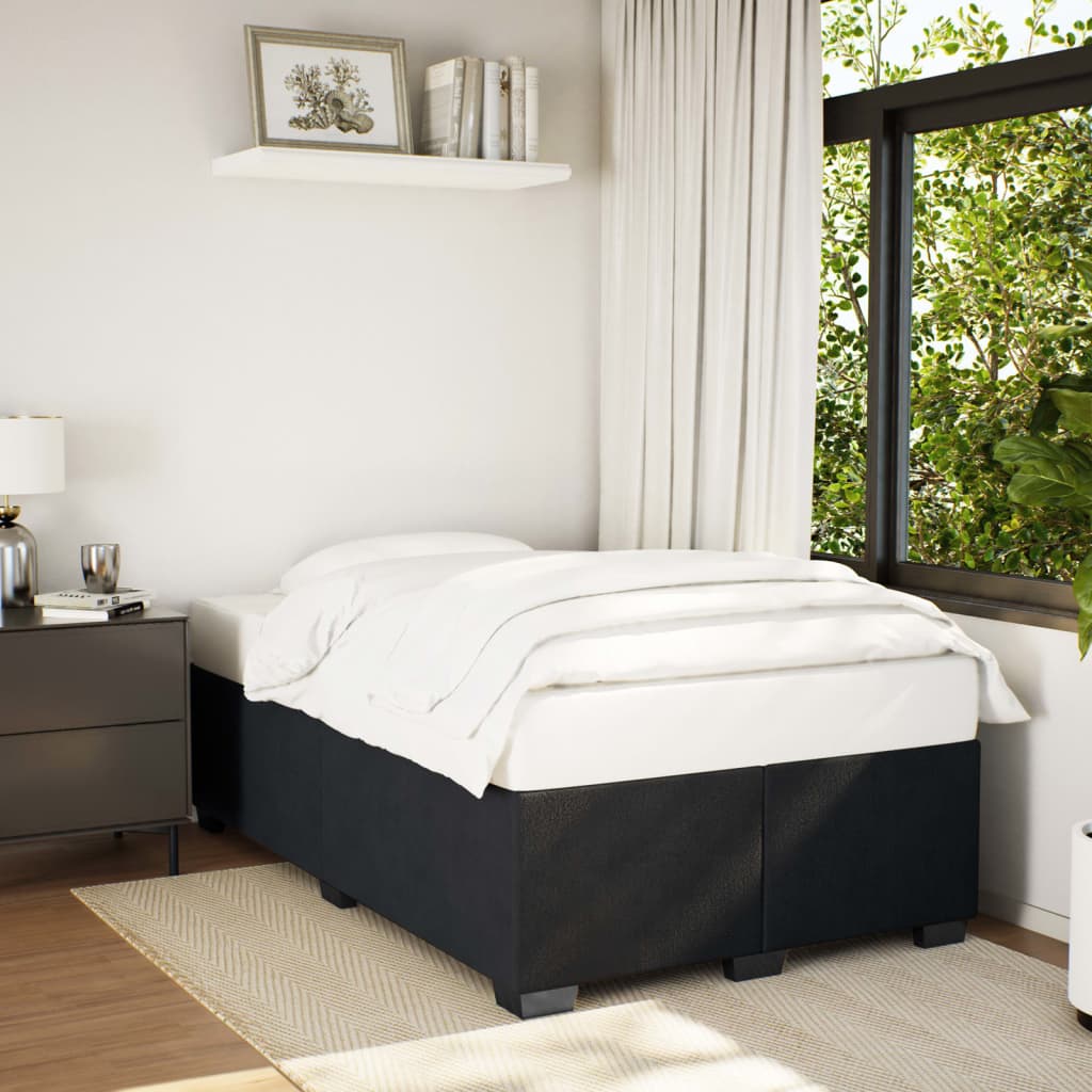 Bedframe zonder matras 120x200 cm fluweel zwart is nu te koop bij PeponiXL, paradijselijk wonen!